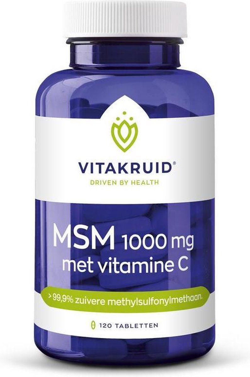 Vitakruid / MSM 1000 mg met vitamine C - 120 tabletten