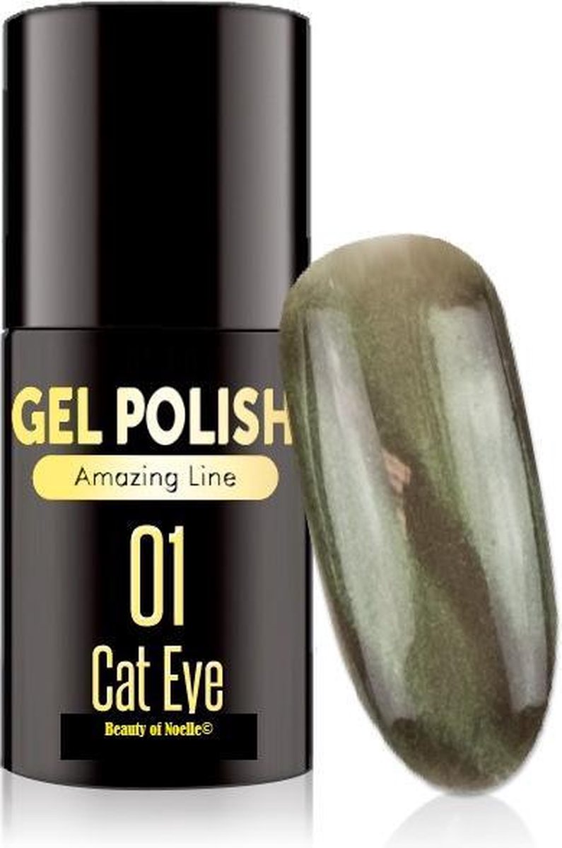 Cat-Eye Groen 01- Magnetic Gelpolish incl. magneet stick - gellak