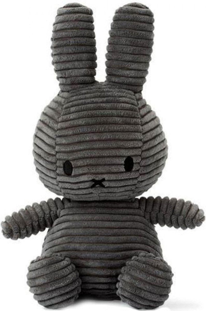 Nijntje Miffy Knuffel Corduroy Grijs - 23 cm