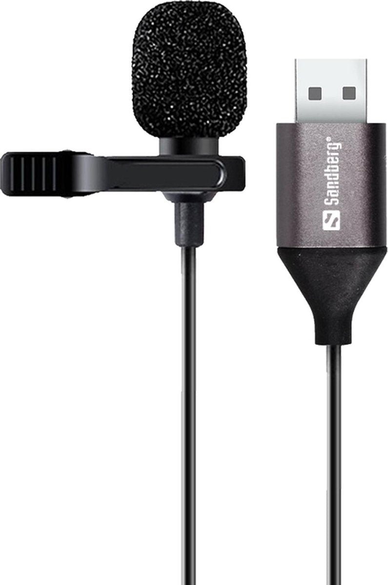 Sandberg Streamer USB Clip Microphone