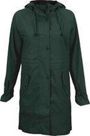 Ralka Regenjas Dames - Mizzle - Donkergroen/Zwart - 42