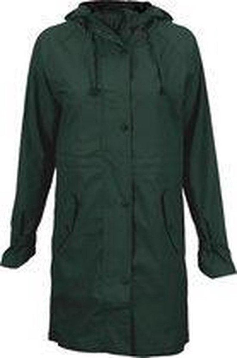 Ralka Regenjas Dames - Mizzle - Donkergroen/Zwart - 42