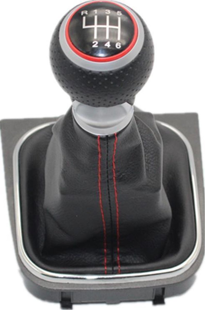 Lederen Sport Pook Schakel Pook Geschikt voor VW Golf Gti Gtd R R20 R Line Tdi Tsi 6 Speed