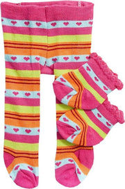 Heless Maillot En Sokjes Met Hartjes Voor Een Pop Van 35-45 Cm