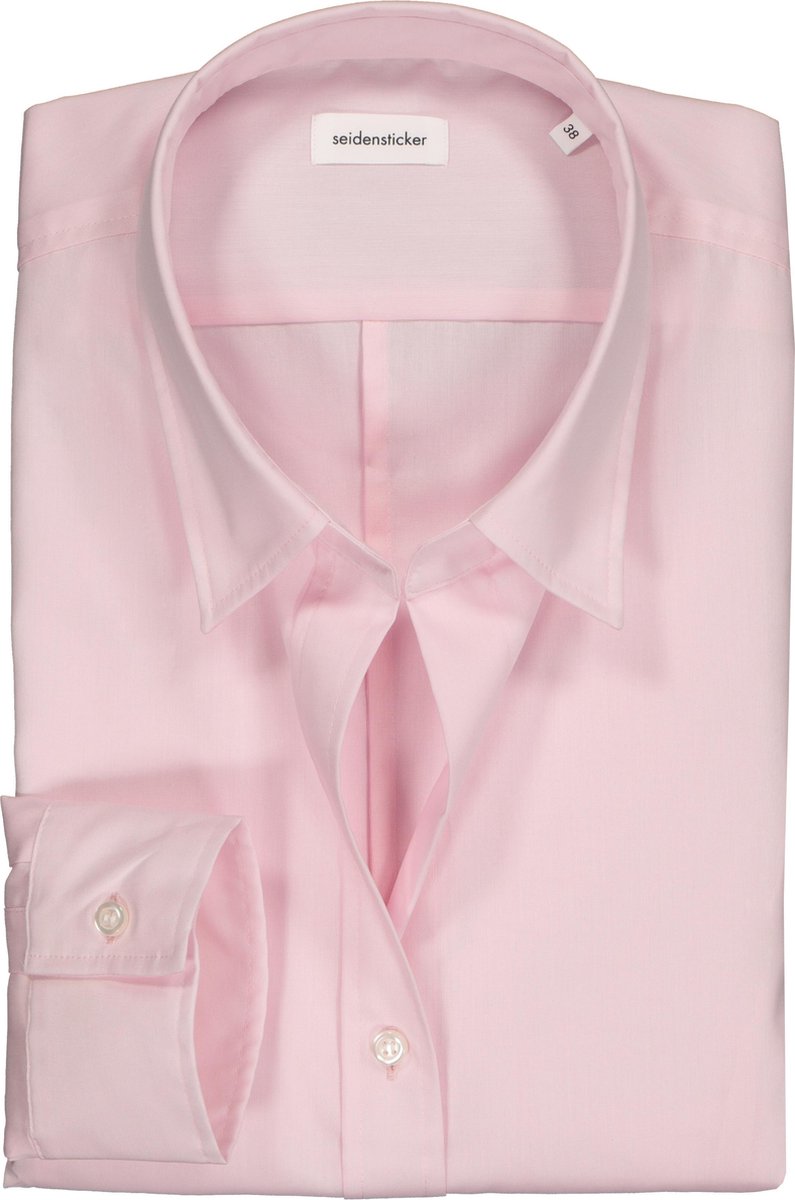 Seidensticker dames blouse slim fit - roze -  Maat: 40