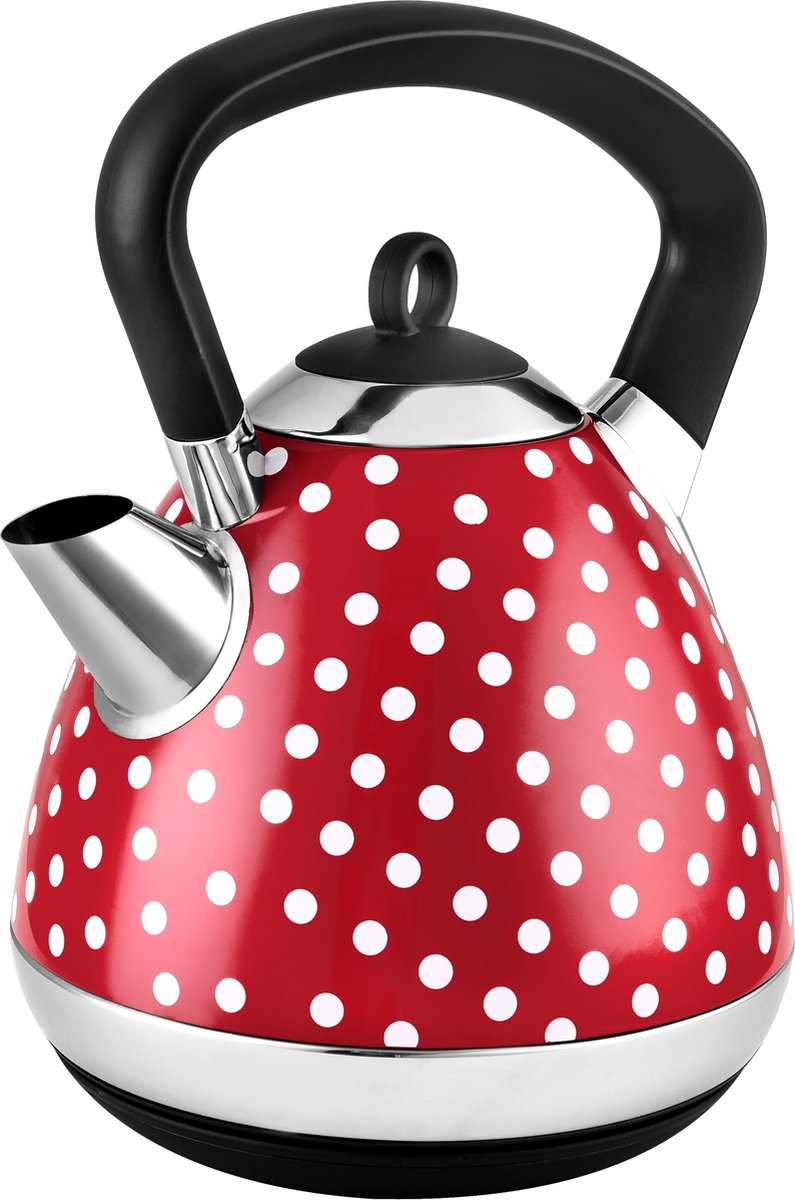 KALORIK TKG JK 1045 RWD Draadloze waterkoker met filter 360° Serie "RED POLKA