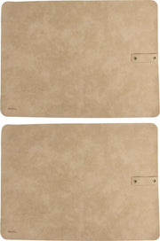 Placemat set 2dlg Beige