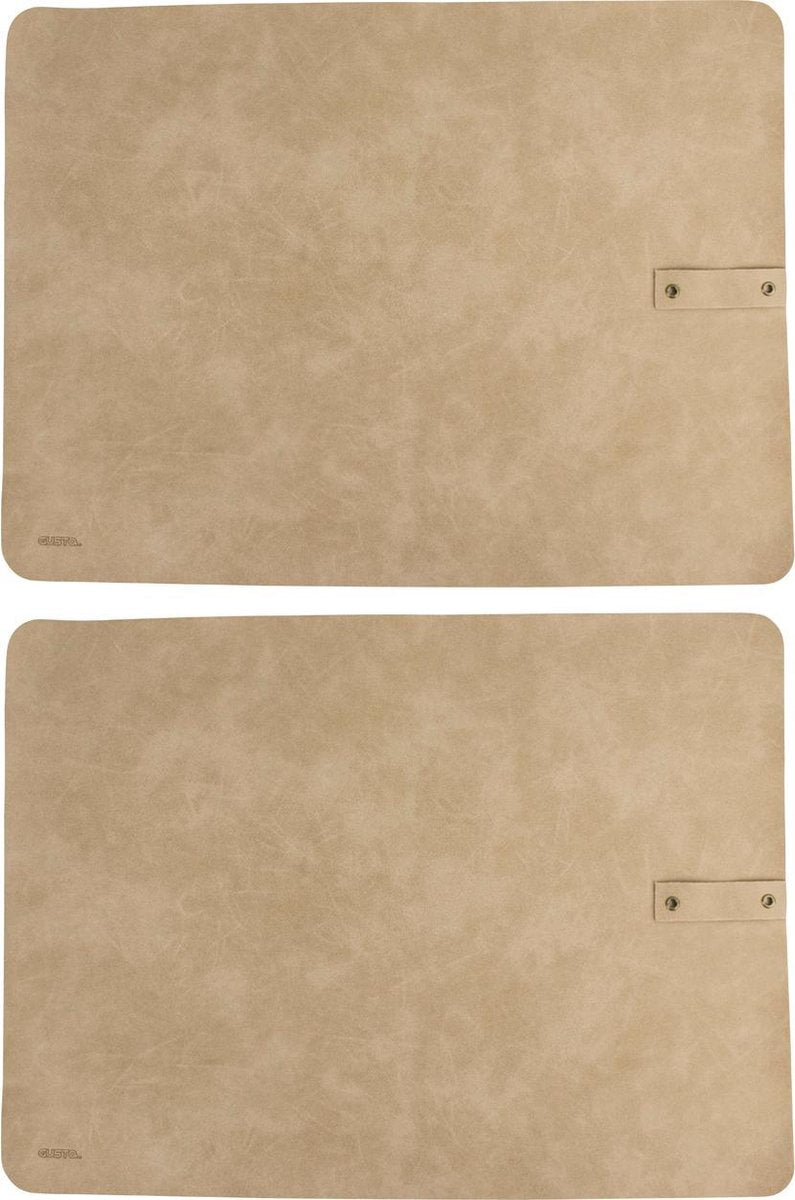 Placemat set 2dlg Beige