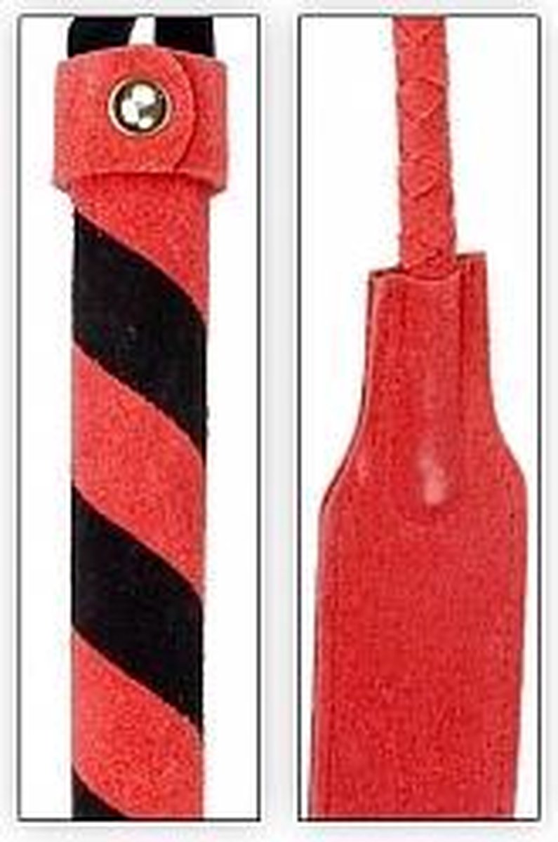 Zweep-Rood-Zwart-Suede-Ouch