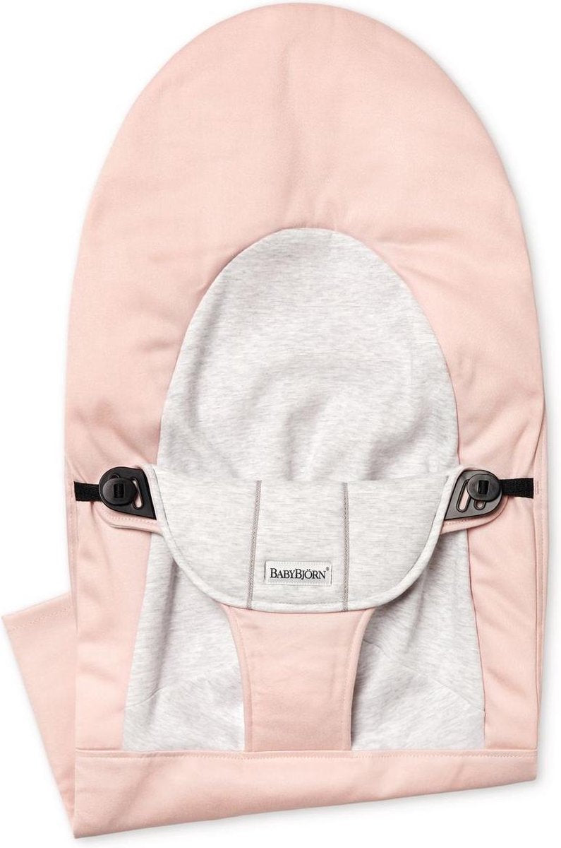 BABYBJÖRN Stoffen Zitting voor Wipstoel Balance Soft - Lichtroze-Grijs Cotton Jersey