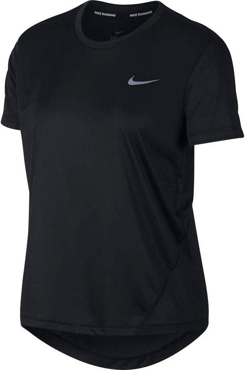 Nike Miler Top S/S Hardloopshirt Dames - Maat XL