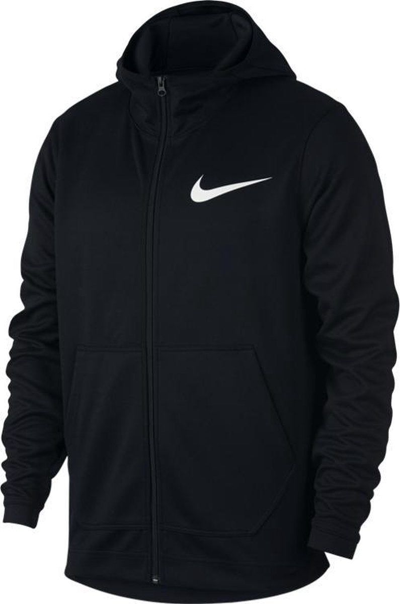 Nike Dri-Fit Full Zip Hoodie Zwart Kledingmaat : M
