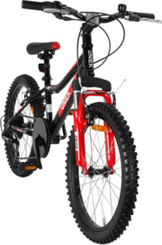 Kinderfiets Uniek Attack J 20'' 6V Zwart / Rood