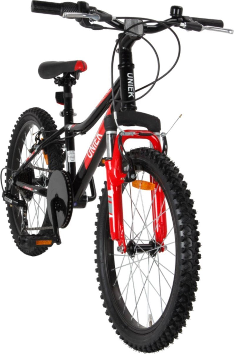 Kinderfiets Uniek Attack J 20'' 6V Zwart / Rood