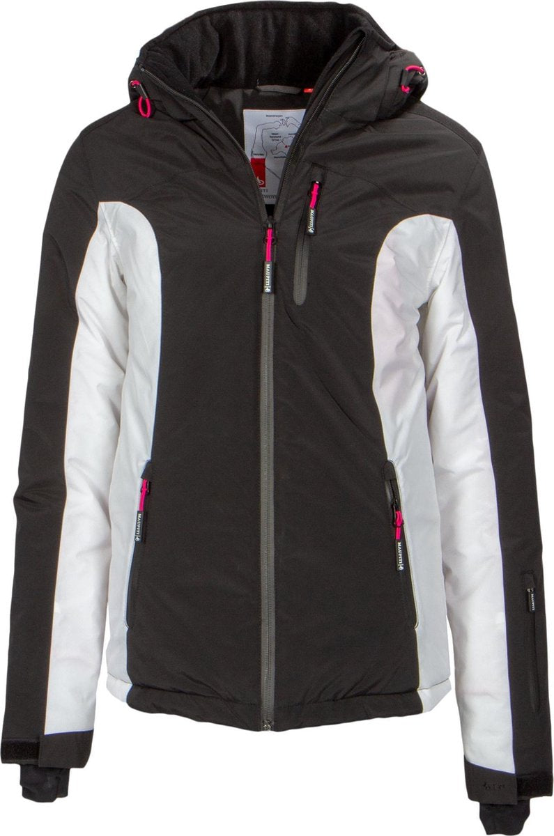 Maupiti Ski-jas Kosima Dames Polyester Zwart/wit Maat S