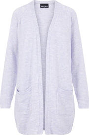 Pieces PERLA LS LONG CARDIGAN KNIT 17111310 Dames Vest Purple Heather - Maat S