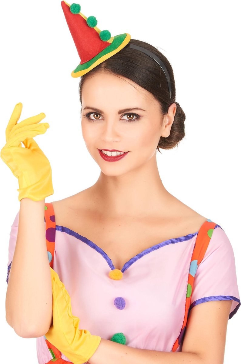 WELLY INTERNATIONAL - Mini clown hoed voor volwassenen - Accessoires > Haar accessoire
