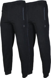 2- Pack Donnay Joggingbroek met elastiek - Sportbroek - Heren - Maat XL - Zwart