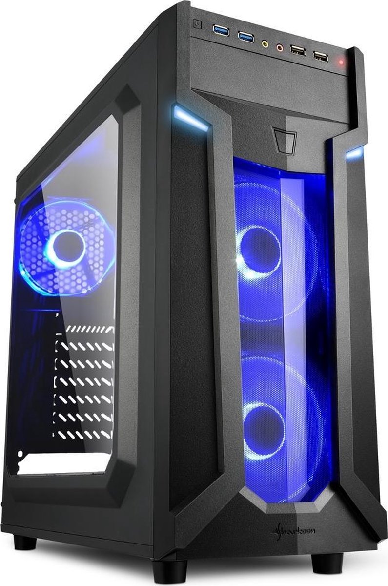 Sharkoon VG6-W Midi-Toren Zwart