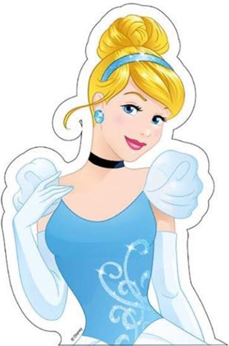 MODECOR - Eetbaar taart plaatje Disney Assepoester - Decoratie > Taartdecoraties