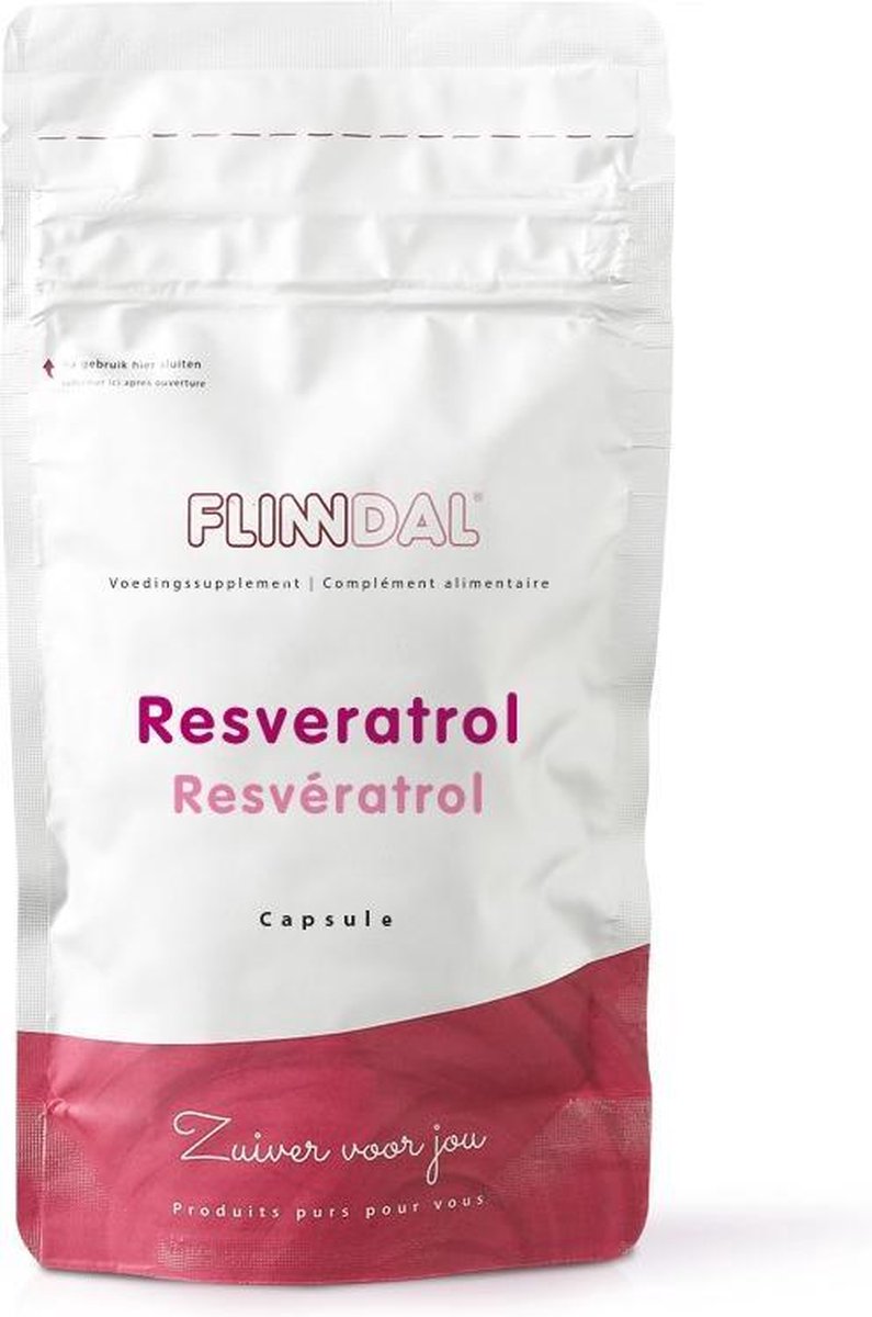 Resveratrol (Mét rode druivenextract om het hart gezond te houden) - 30 Tabletten - Flinndal - Kwaliteitsproduct voor gezonde luchtwegen en een gezond hart*