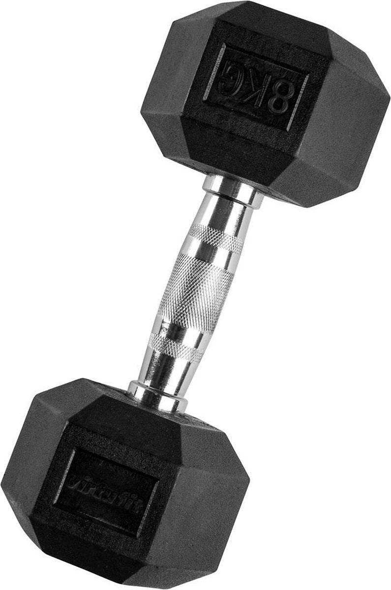 Dumbbell - VirtuFit Hexa dumbbell Pro - Gewichten - 8 kg - Per stuk