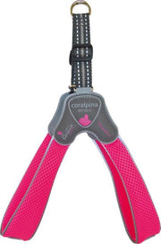 Luxe Coralpina - Hondenharnas tuig Cinquetorri Fluo Roze - 30-40 cm - Maat 3