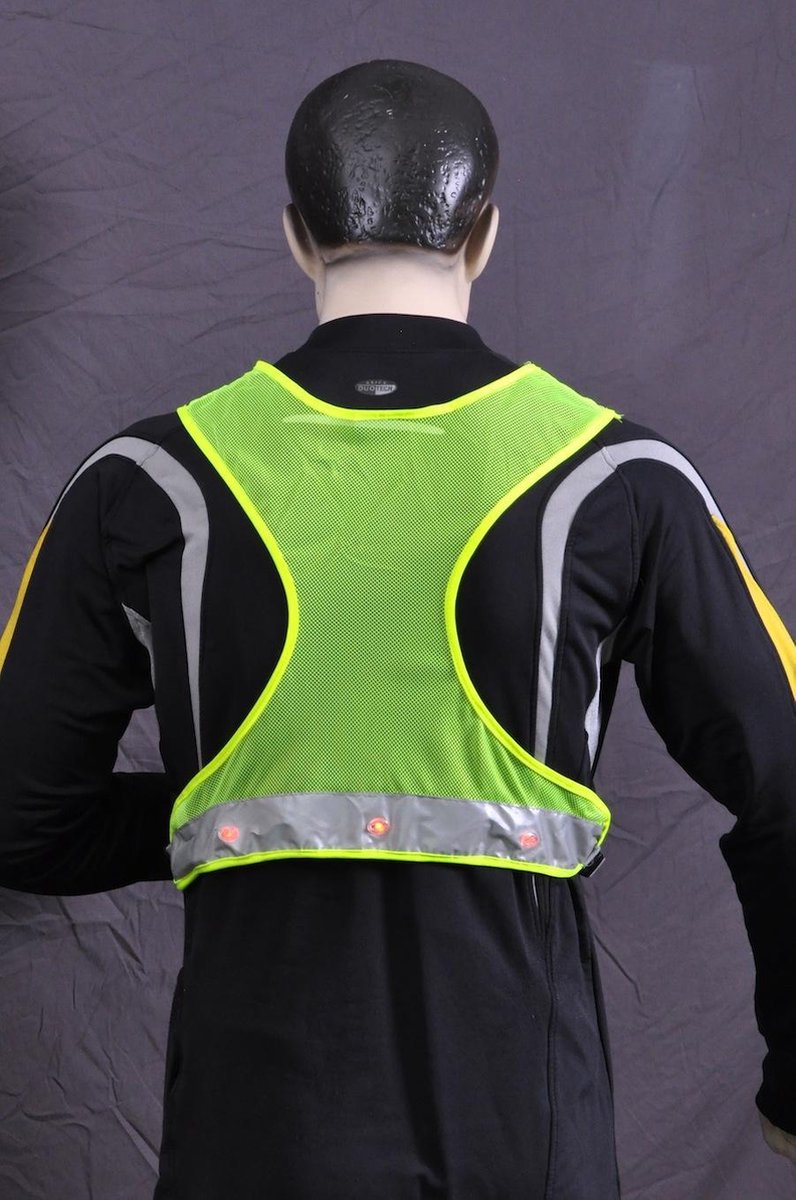 Safeways reflecterend hardoopvest met 6 LED verlichting