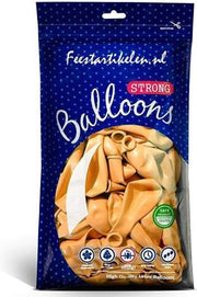 Ballonnen lichtoranje 100 stuks