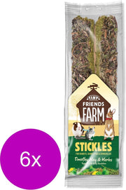 Supreme Tiny Friend Farm Stickle 100 g - Knaagdiersnack - 6 x Hooi&Kruiden