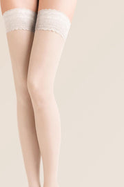 Gabriella Stay Up kousen Calze Emotion 15DEN maat M/L / kleur bianco