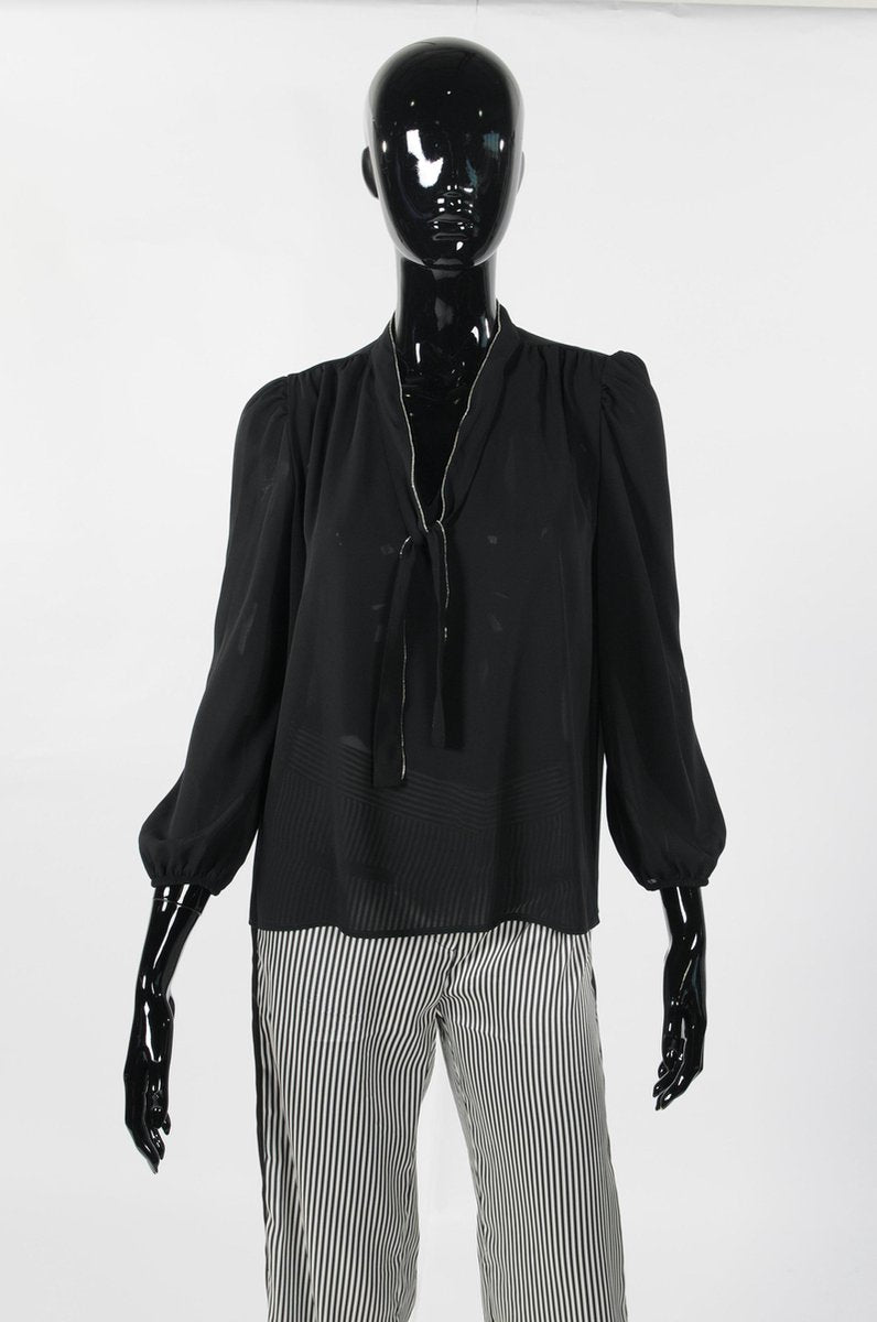 AMELIE & AMELIE - Blouse  - ZWART