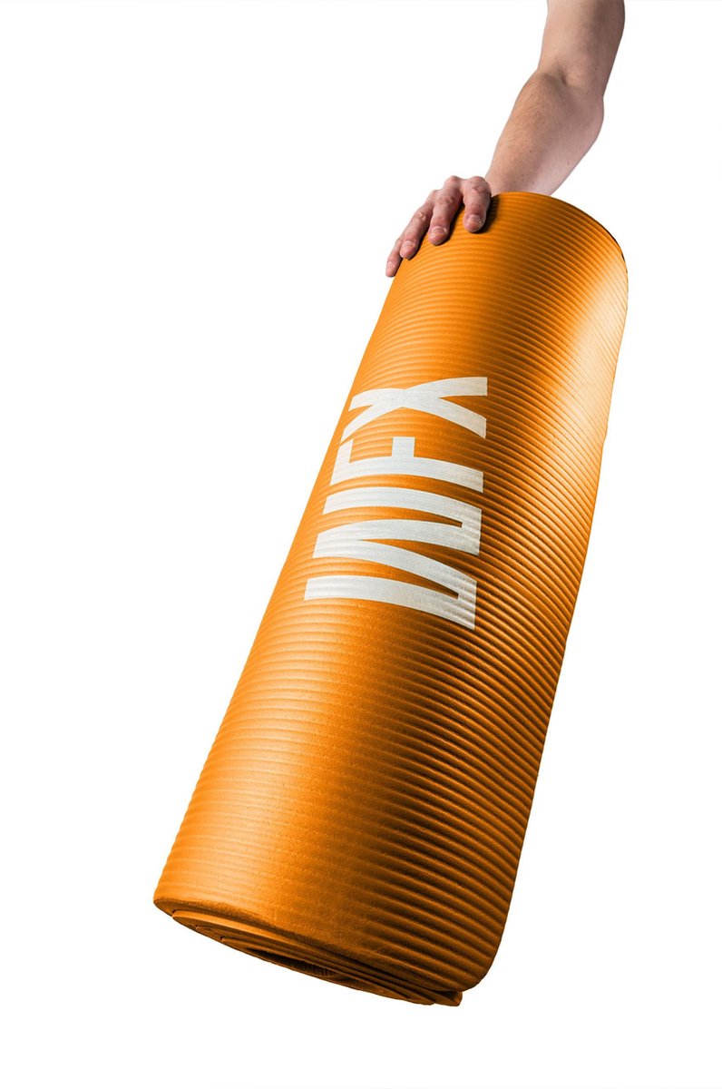 Doyourfitness Dikke YogaMat - Anti Slip - Oranje - 183 x 61 x 1.0.5 cm