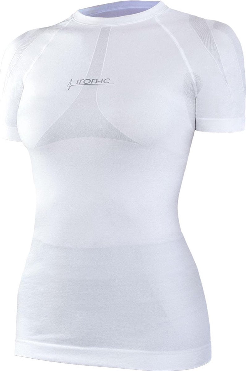 Iron-ic Sportshirt Dames Polyamide Wit Maat S/m