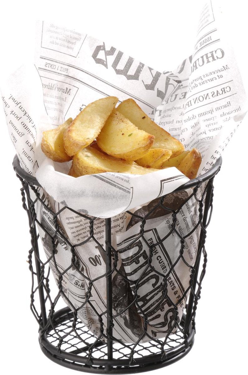 Snack-/ Frituurmandje | Ø12x(H)11cm