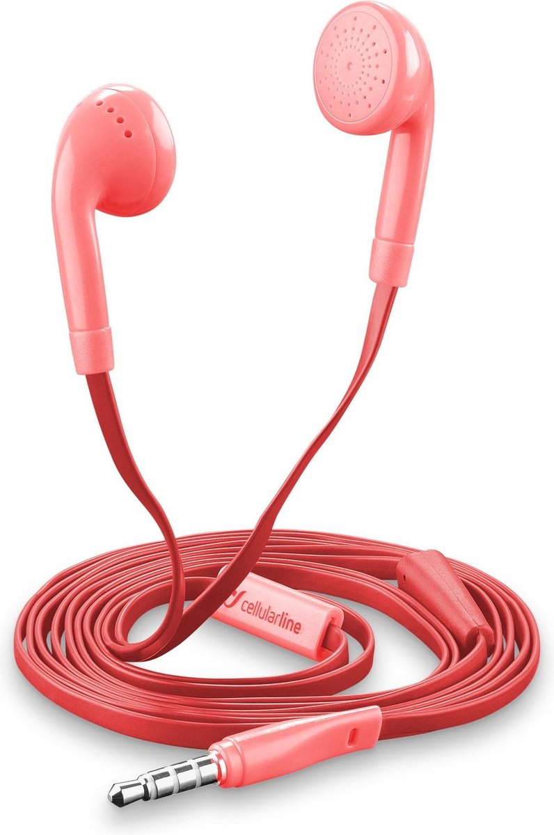 Cellularline BUTTERFLYSMARTP In-ear Stereofonisch Bedraad Roze mobiele hoofdtelefoon