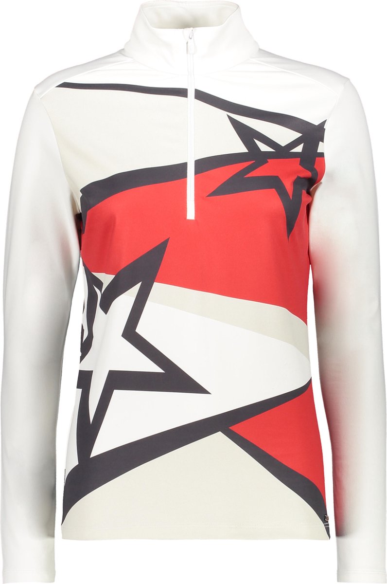CMP CMP Sweat Skipulli Wintersportpully - Maat 42  - Vrouwen - blauw/wit/zwart