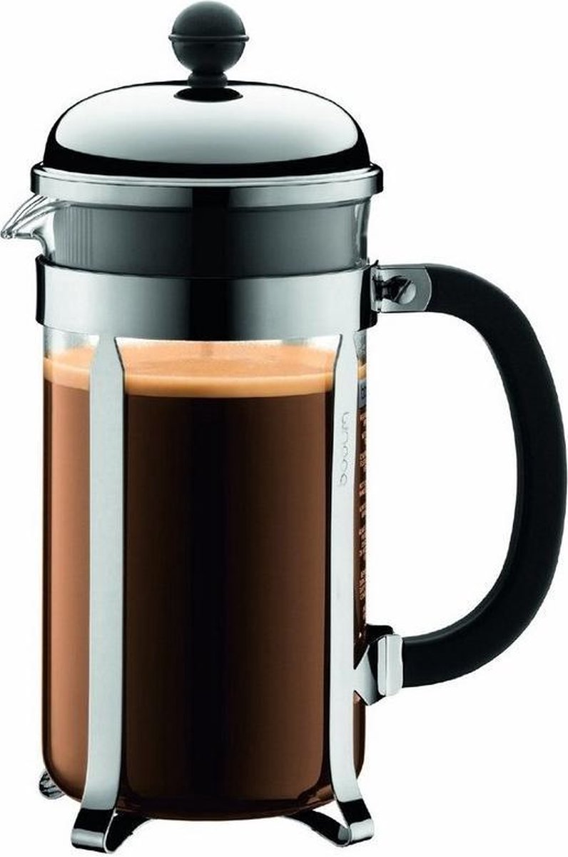 Bodum cafetiere 8 kops 1 liter Chambord