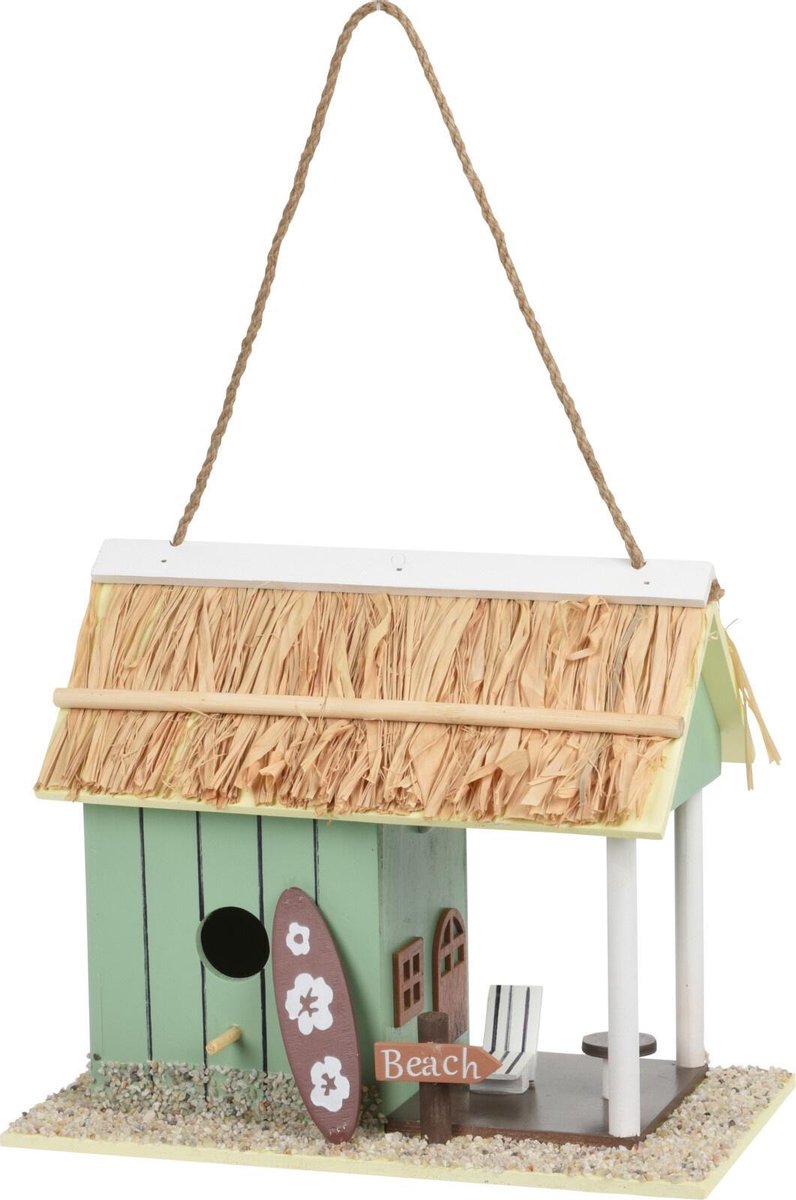 Pro Garden Vogelhuisje 28 X 22 X 16 Cm Hout Blauw