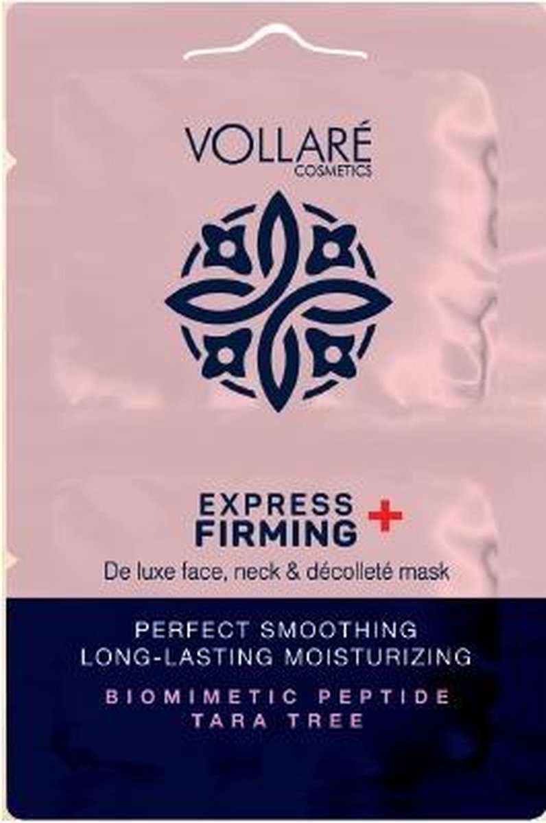 Vollare Gezichtsmasker Express Firming - Perfect Smoothing 2x5ml.