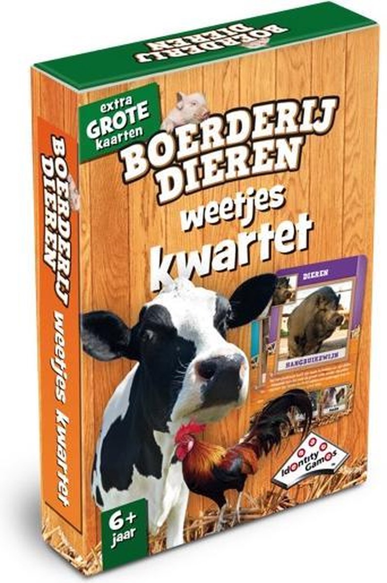 Boerderijdieren Weetjeskwartet - Kaartspel - Special Edition