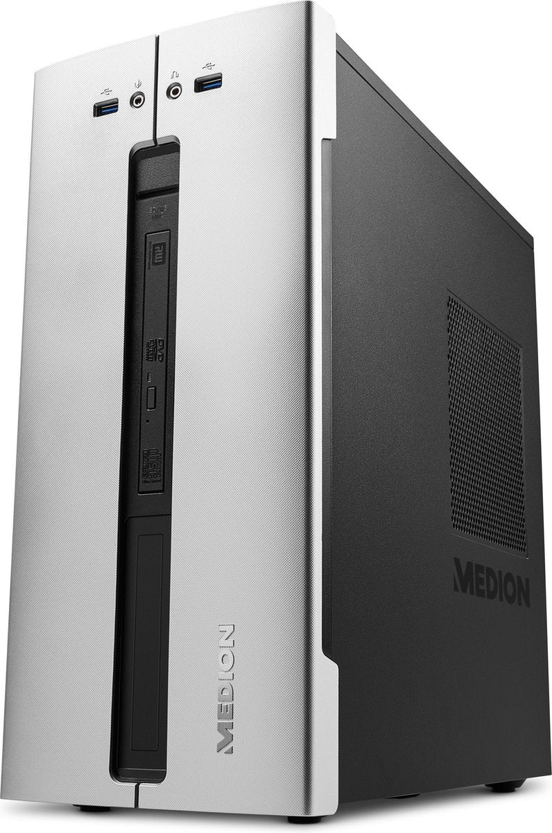 MEDION AKOYA E63001 Intel® 9de generatie Core™ i5 i5-9400 16 GB DDR4-SDRAM 1256 GB HDD+SSD Zilver PC Windows 10 Home