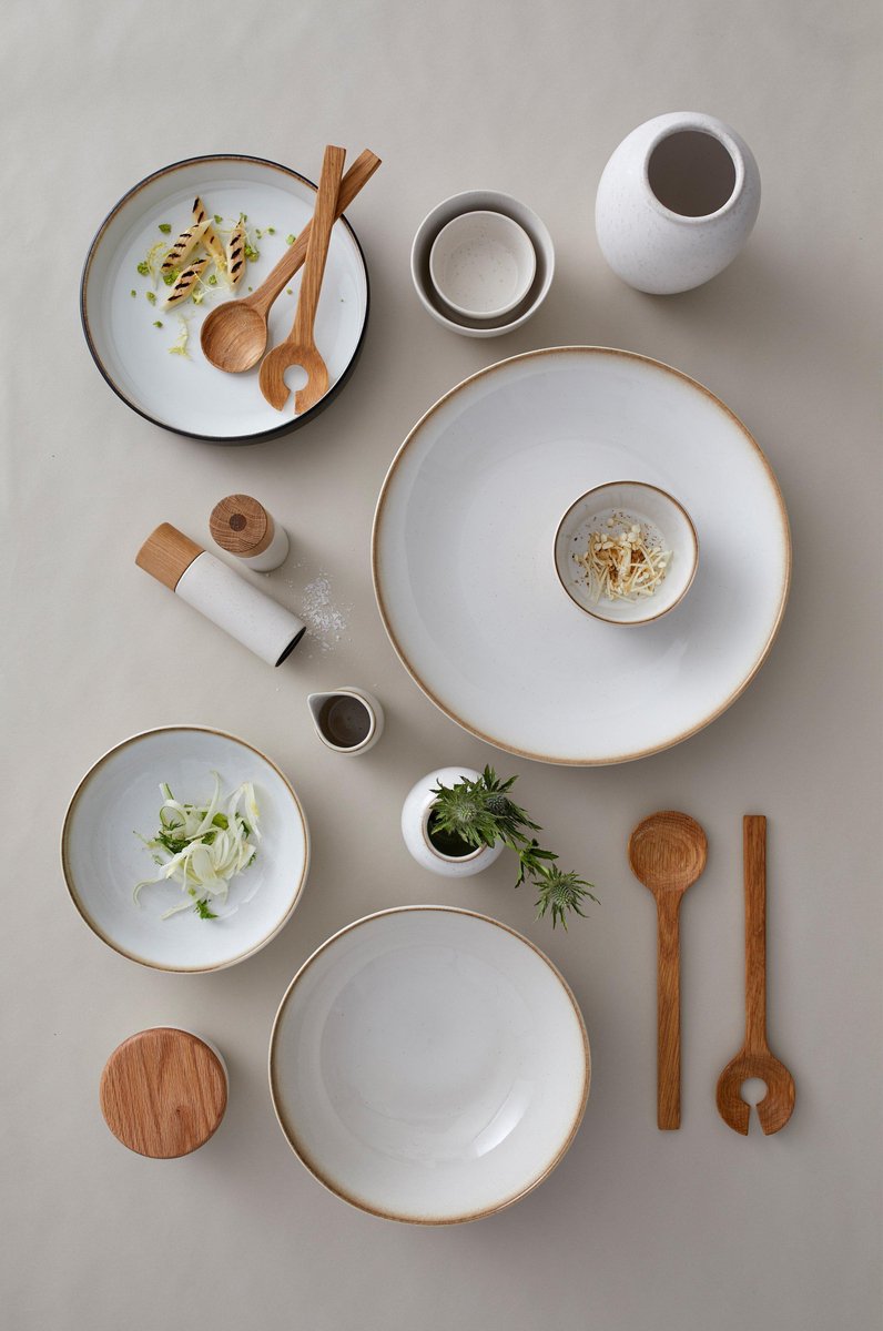Salade Couvert Set 32 cm Oak