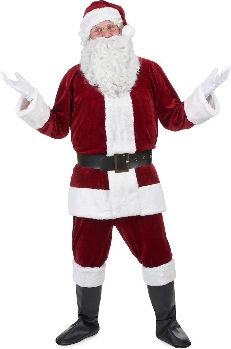 WELLY INTERNATIONAL - Super deluxe kerstman kostuum voor volwassenen - XXL - Volwassenen kostuums