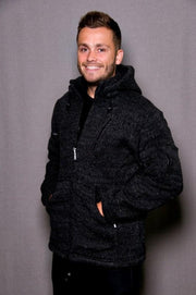 Pure Wool herenvest WJK-1323 Antraciet XL