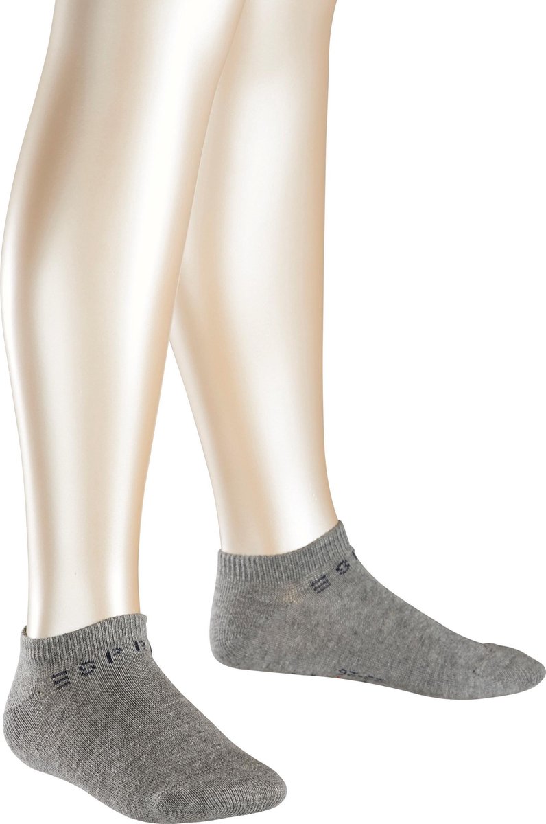 Esprit Foot Logo Sneakersok Kinderen 2-PACK 19042 - Grijs 3390 light greymel. Kinderen - 27-30