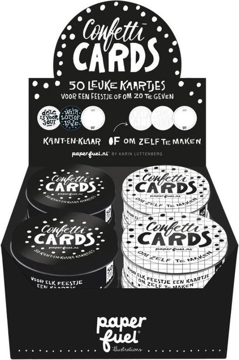 Image Books Dsp Paperfuel Confetti Cards (2x6 st)
