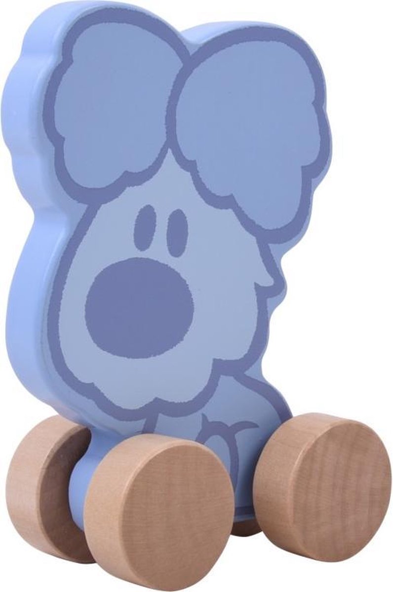 Rubo Toys Woezel en Pip houten figuren op wielen ass