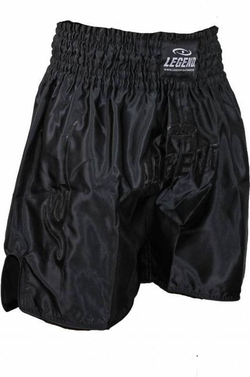 Legend Sports Logo (kick)boksshort Zwart Maat Xxs