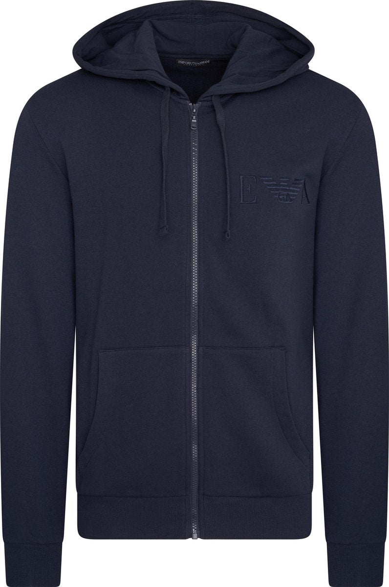 Emporio Armani - Heren Hoodies EA Vest - Blauw - Maat S